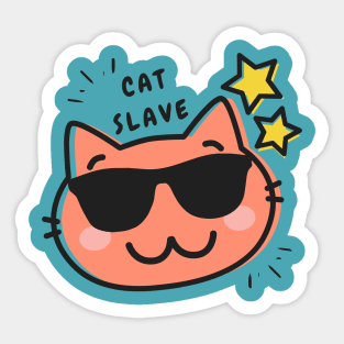 cat slave Sticker